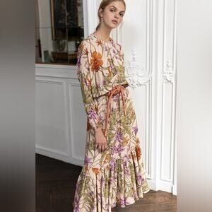 JOHANNA ORTIZ NWT Chosen Elements Ruffle-Hem Jersey Dress 2